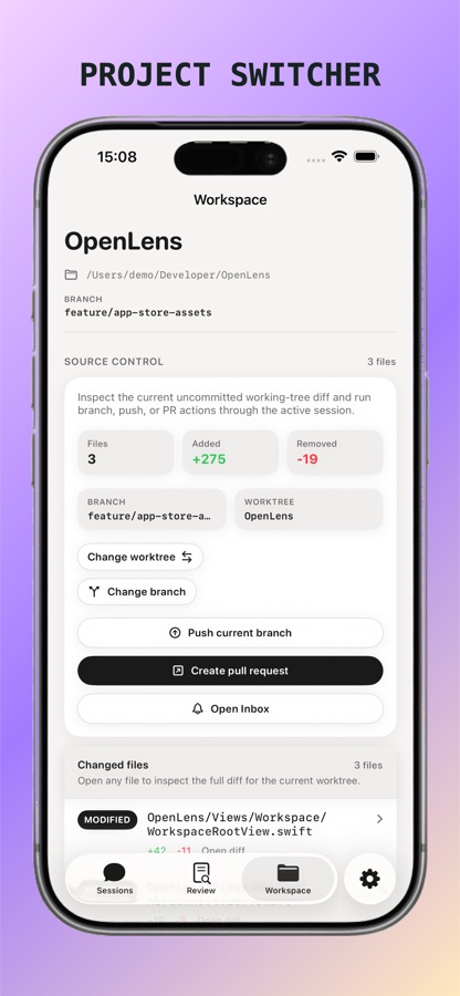 Browse workspace context